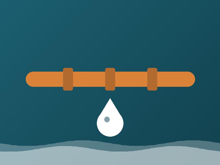 Copper water line installation